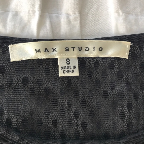 Max Studio black Art Deco blouse, size small - Picture 4 of 11